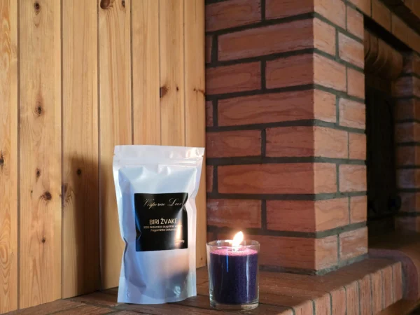 Kvepianti Biri žvakė Purple Lavender Crystal Pearls is toli